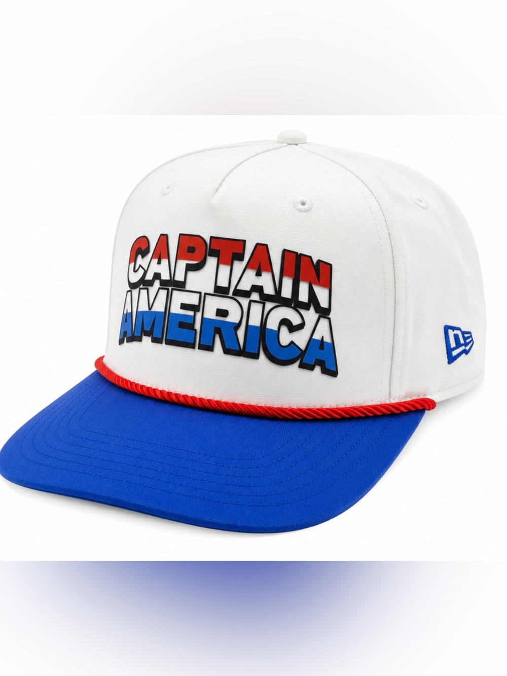 Captain America White, Blue & Red Snapback Hat Bioworld